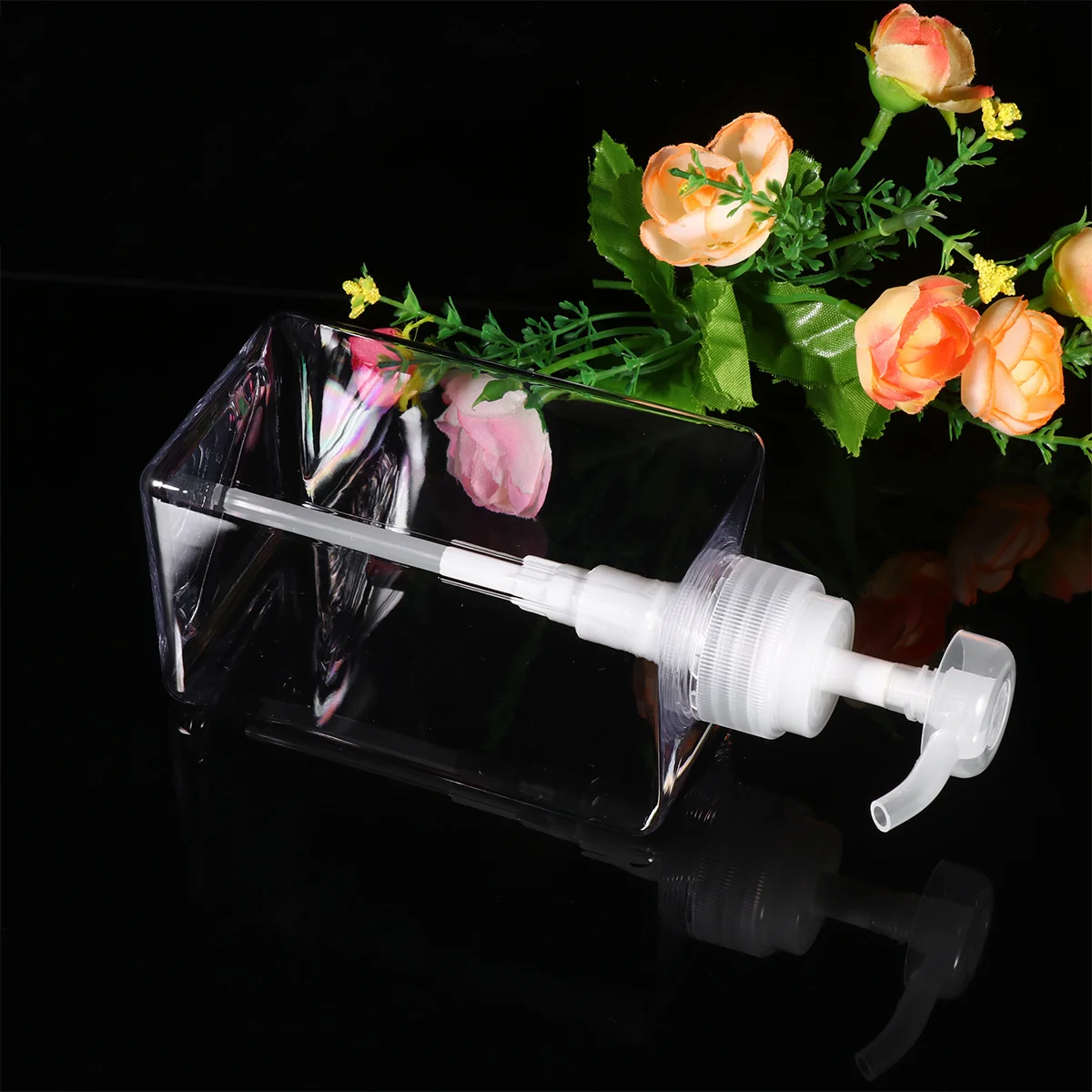 

2Pcs Plastic Pump Press Subpackaging Bottles Portable Travel Dispenser for Shampoo Lotion Liquid Soap Body Care