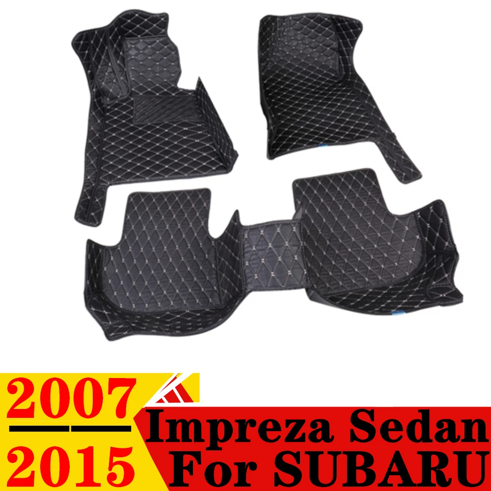 

Автомобильные коврики для SUBARU Impreza Sedan 2015 2014 2013 2012 2011-2007, подходят под заказ, передняя и задняя напольная подкладка, накладки на ножки, коврик