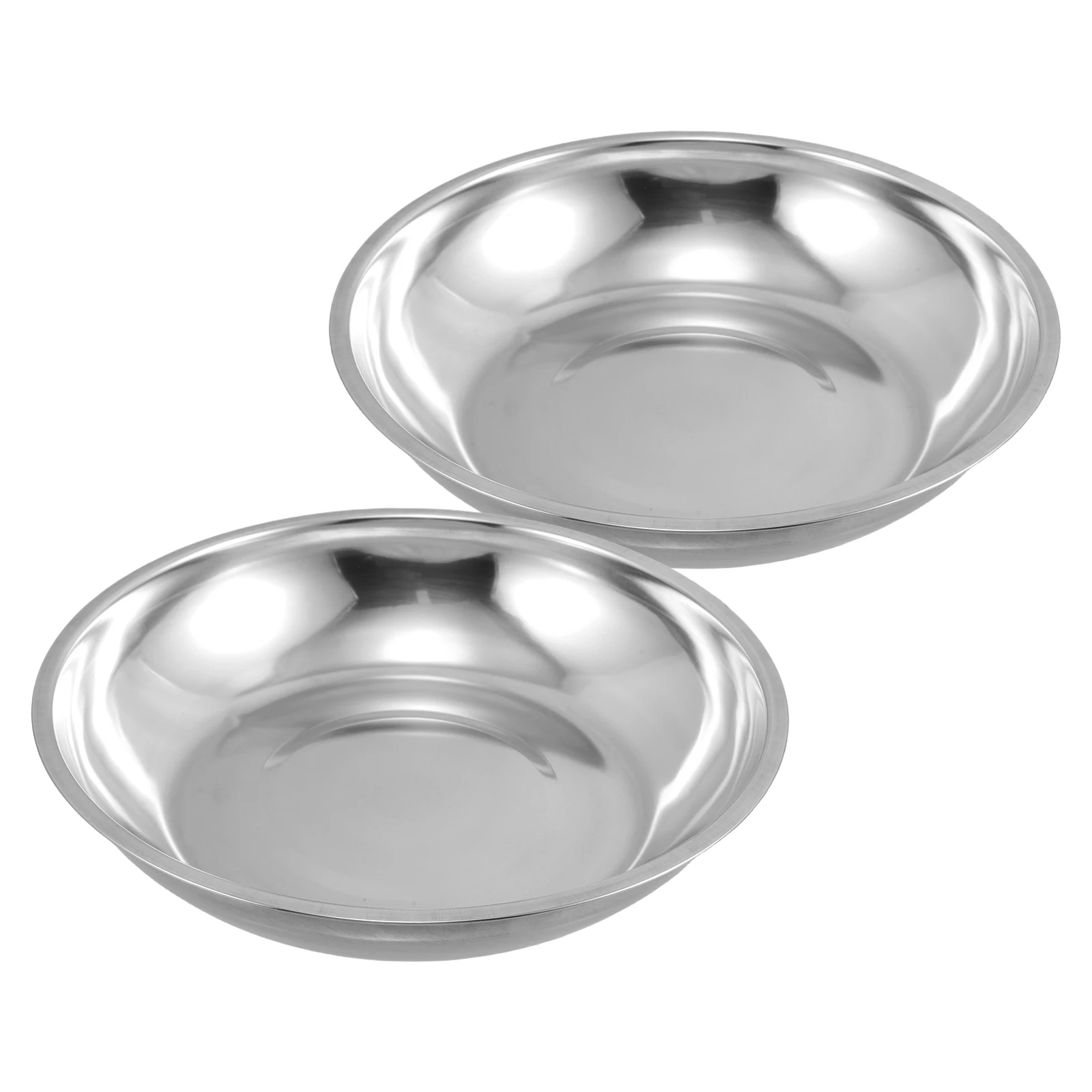 

2pcs Stainless Steel Scale Pan Weighing Plate Bench Hanging Kitchen Industrial Tray Smooth Surface Easy Replacement