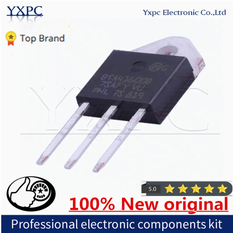 100% New Imported Original BTA41-600B BTA41-600BRG BTA41600B TOP-3 Three Terminal Triac 600V 40A