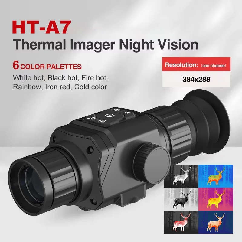 حار بيع الحرارية أحادي العين HT-C8 35 مللي متر عدسة الصيد التصوير الحراري تلسكوب ، مع للرؤية الليلية أحادي العين GR225 HT-A7
