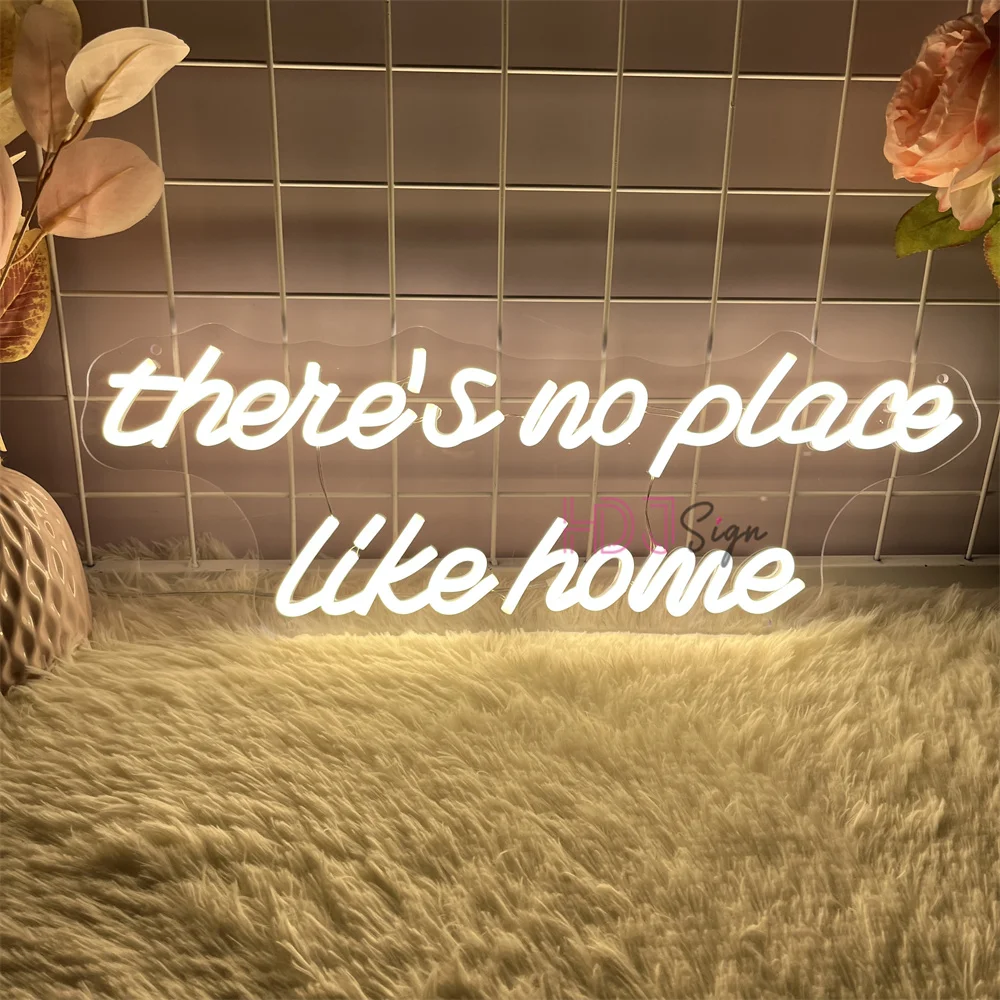 

There is no place like home Neon Led Sign Wall Hanging Home Room Decor LED Neon Lights USB Bedroom Decoration Gift Birthday