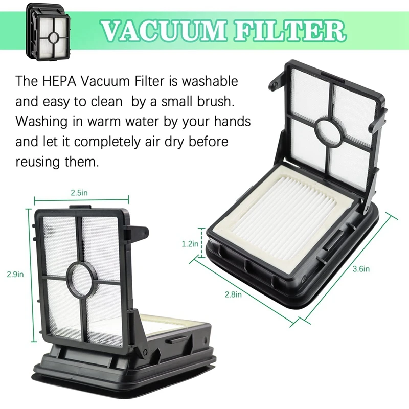 ترقية وظيفية! استبدال بكرة فرشاة فلاتر هيبا لبيسيل 1866 1868 1926 1785 Crosswave مكنسة كهربائية الملحقات