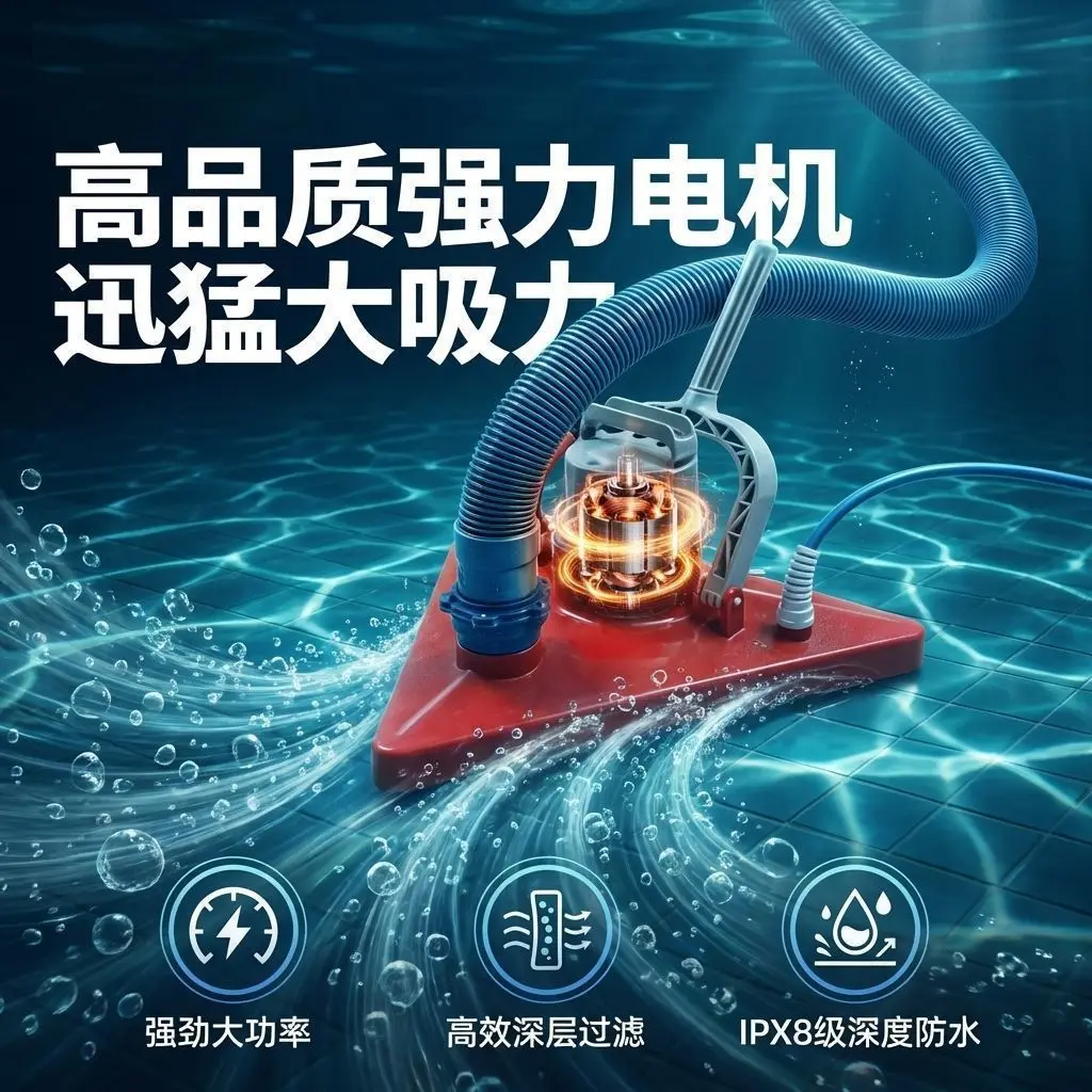 R8.19 - pool vacuum cleaner - underwater pool cleaner for shallow pools - cleaning tool