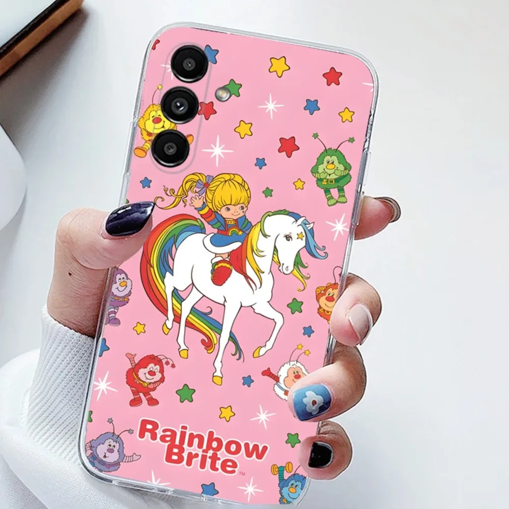 Cute Rainbow Brite Phone Case For Samsung Galaxy A71,70,52,51,40,31,A50,30S,21S,Note20ultra Transparent Cover