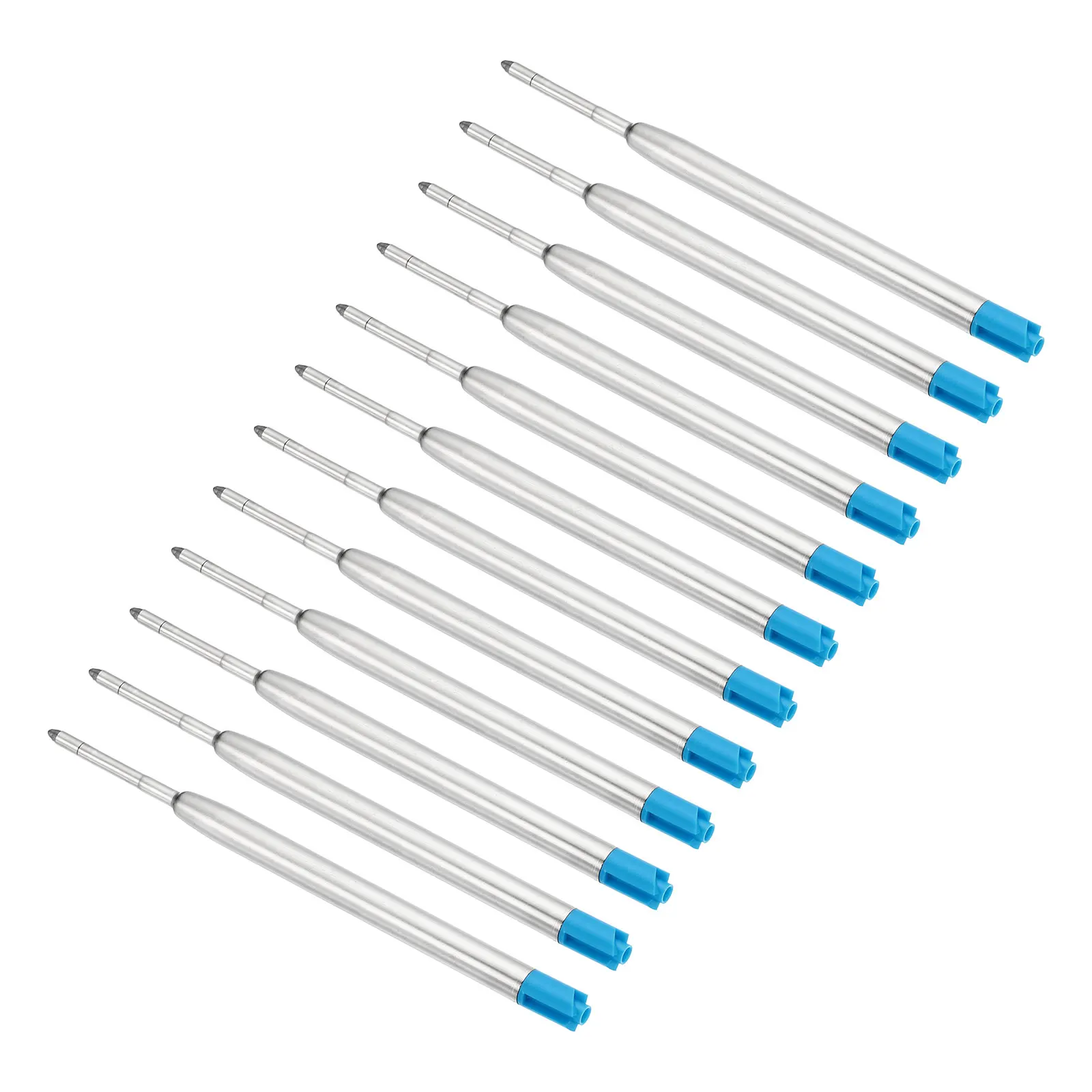 

12Pcs 1mm Pen Ink Refills Ballpoint Refill Medium Point Metal Compatible Replaceable Replacement for Retractable Pen Writing