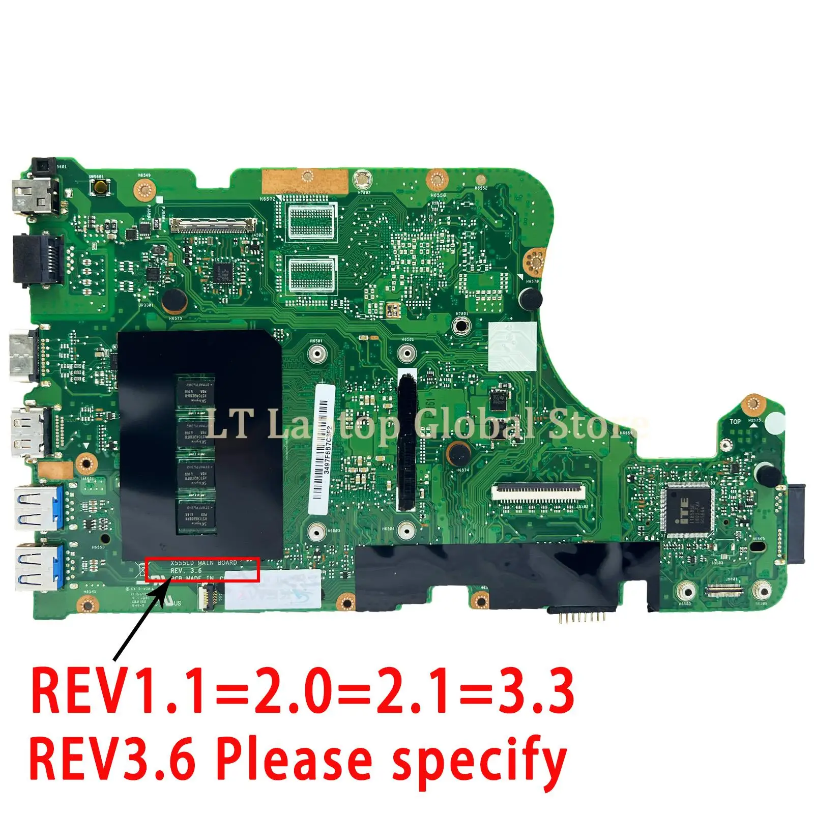 X555la mainboard für asus x555lab a555la k555la f555la x555ld x555lb Laptop-Motherboard i3 i5 i7 4./5. Generation CPU 4g-ram lvds/edp