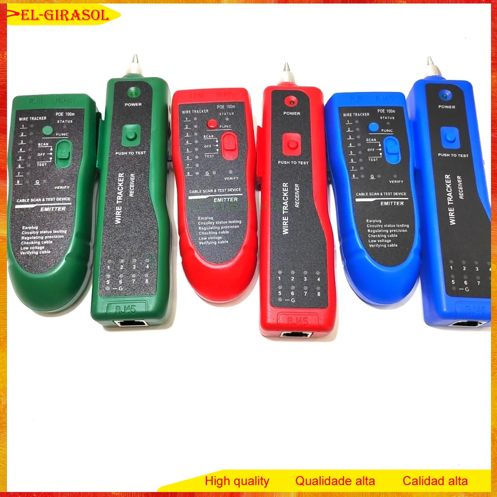 Lan Network Cable Tester Detector Tracer Toner Ethernet LAN Line-Finder Tool For RJ11 RJ45 Cat5 Tracker colors shipped randomly