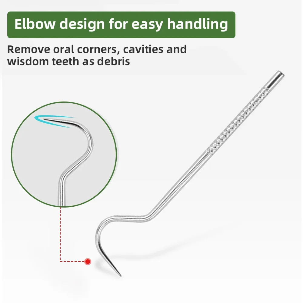 304 Stainless Steel Toothpick Set Washable Reusable Dental Floss Tartar Removal Tools Portable Oral Cleaning Tools Easy Storage