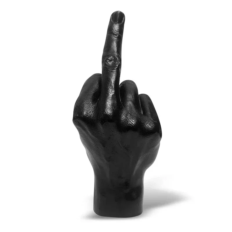 Resin Ornaments Of Middle Finger Statue Upright Middle Finger Arts Crafts Desktop Gesture Figurine Sculpture Living Room Dec - Image 6