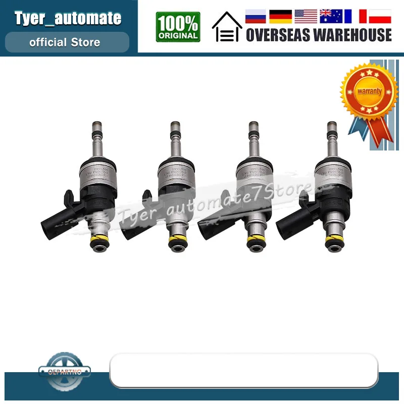 4Pcs For 2021 2022 Audi A4 A4 allroad A5 Sportback Q5 S3 2.0L 06Q906036A Fuel Injector