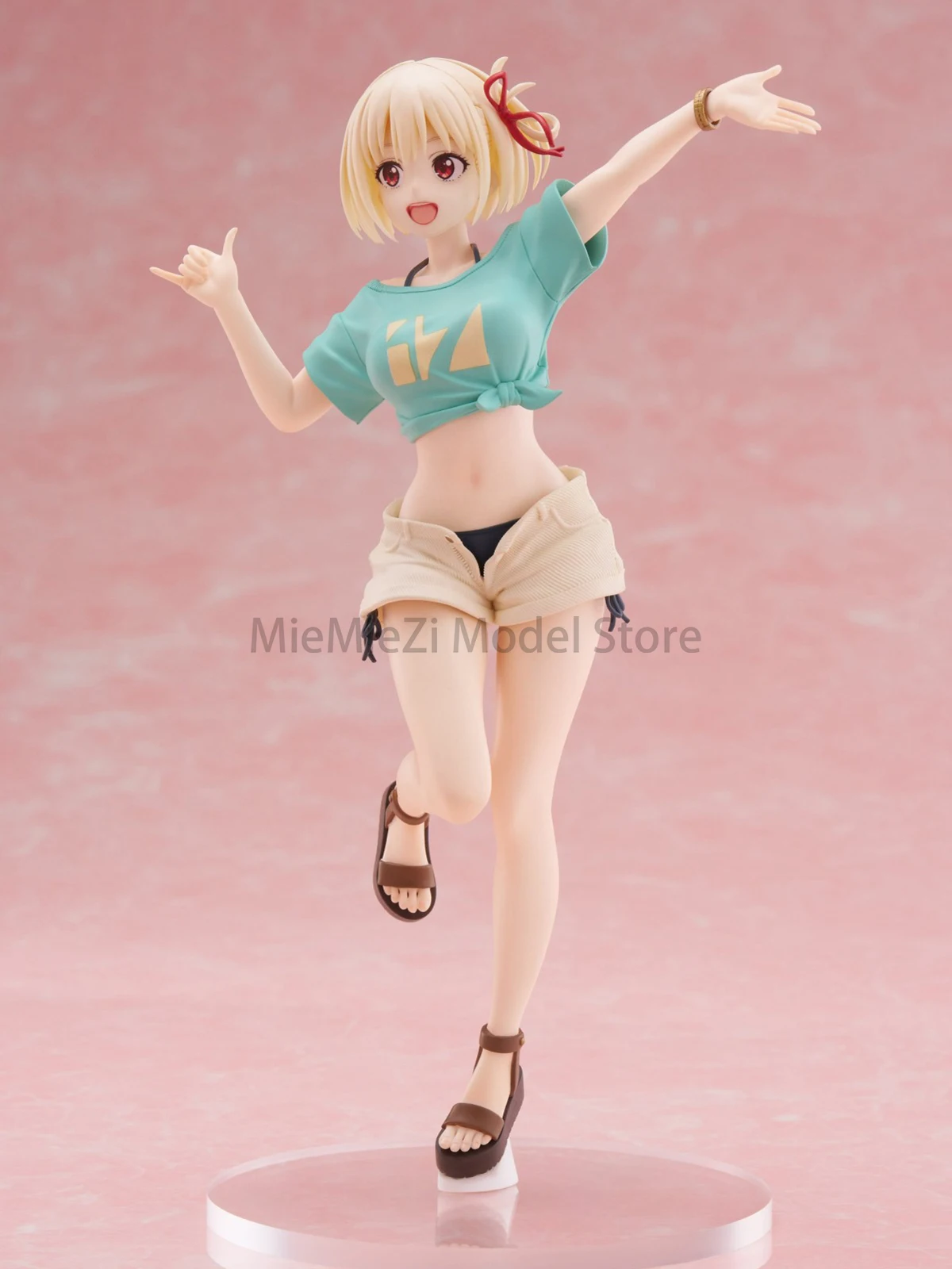 En Stock Original TAiTO pré-peint Coreful Figure Lycoris recul Nishikigi Chisato Inoue Takina Hawaii Ver. Modèle de figurine d'anime