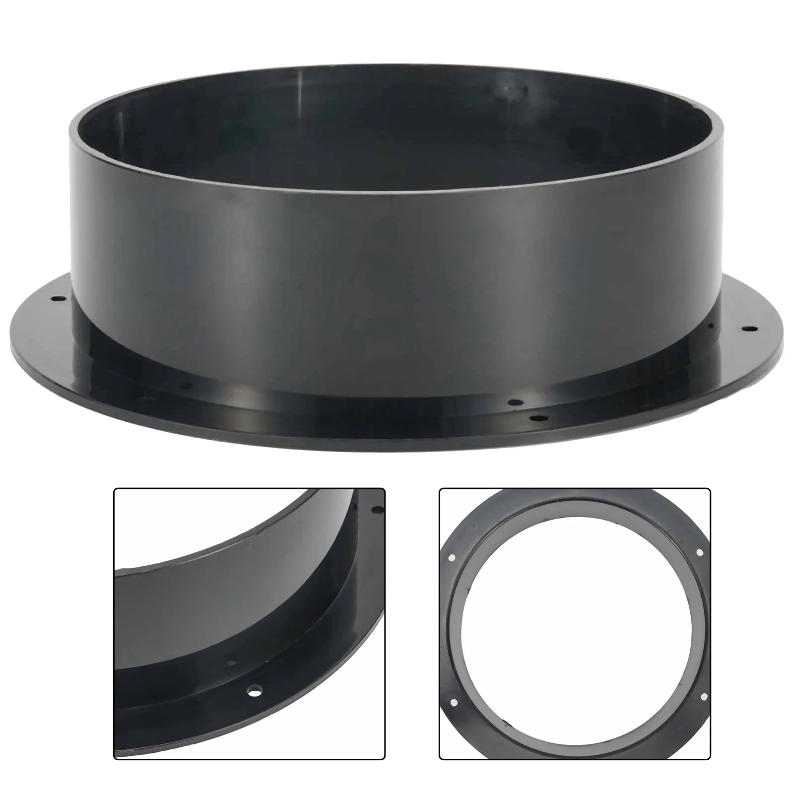 Exhaust Pipe Straight Pipe 50/160/250mm ABS Black High Strength Low Air Resistance For Connection Between Pipe
