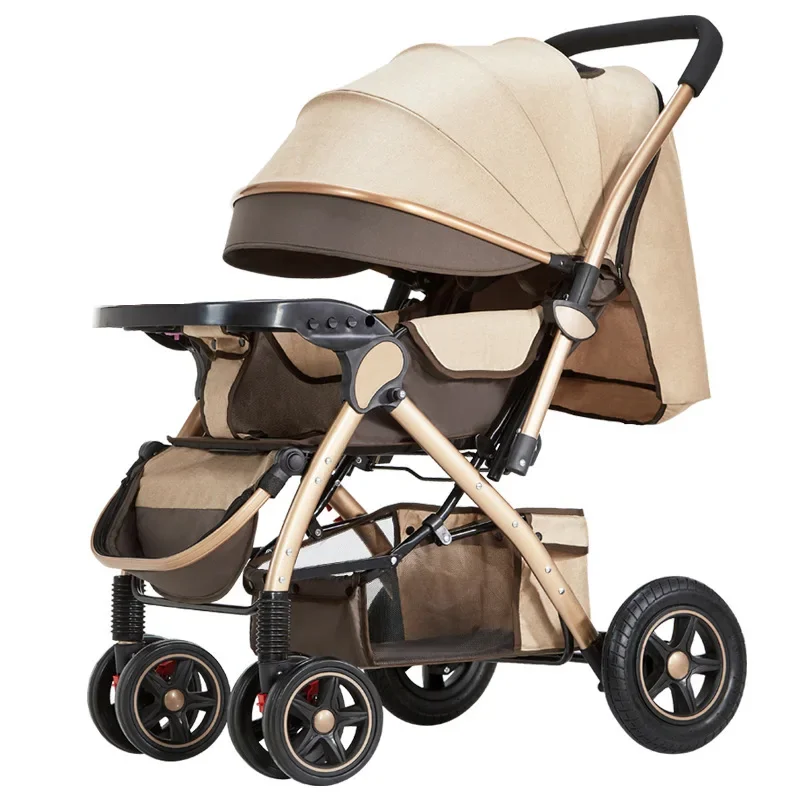 High Quality Factory Directly Sale Bicycle Stroller 3 In 1 Luxury Baby  Pushchair Cocuk Arabasi New Arrived Pram