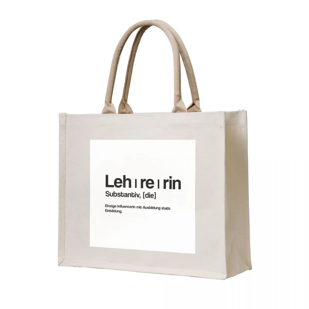 

Lehrerin Einzige Influencerin mit Ausbildung statt Einbildung Tote Bag hand bag the tote bag shopper woman