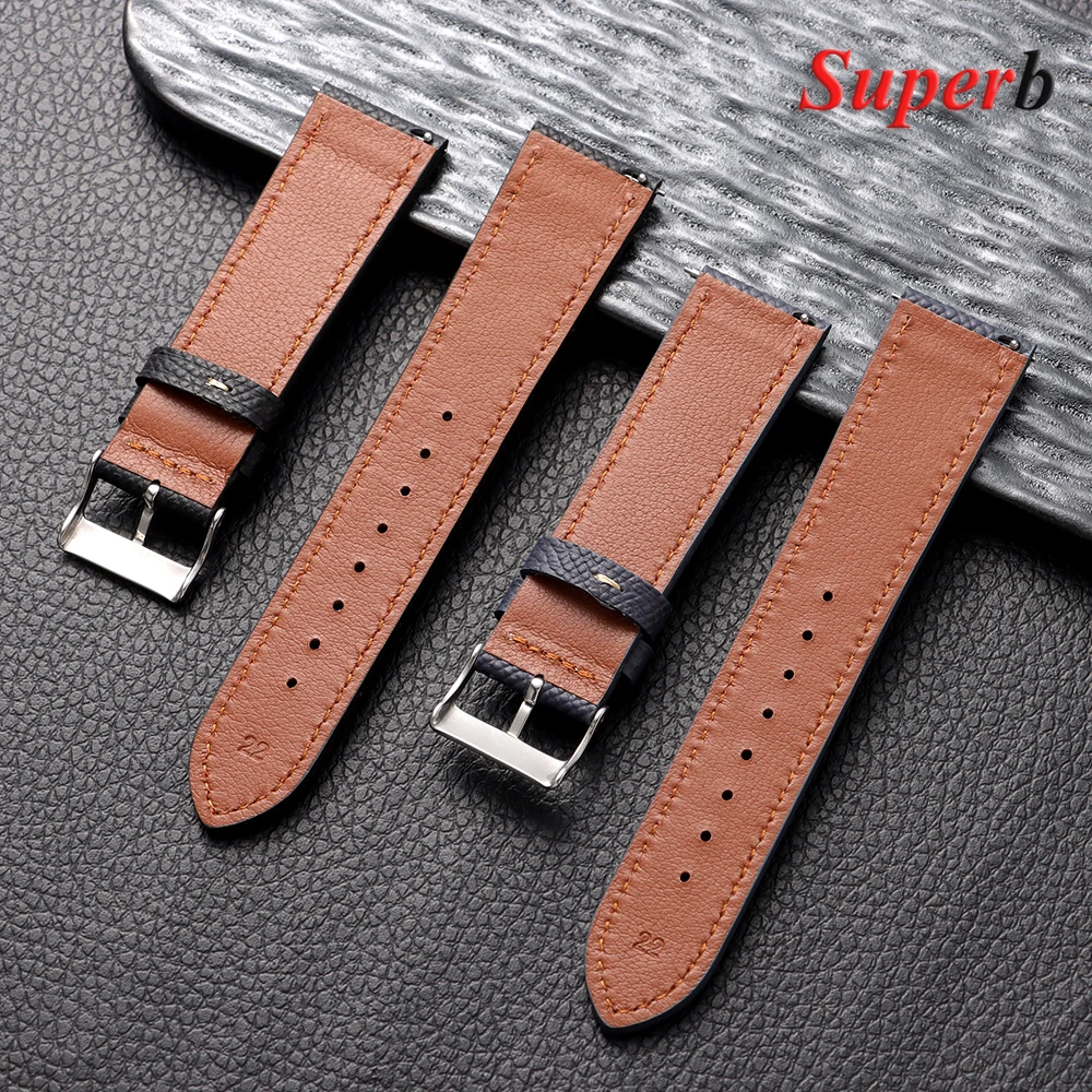 خمر جلد البقر حزام الرجال النساء العالمي أساور ل Seiko 18 مللي متر 19 مللي متر 20 مللي متر 22 مللي متر الإفراج السريع ساعة اكسسوارات