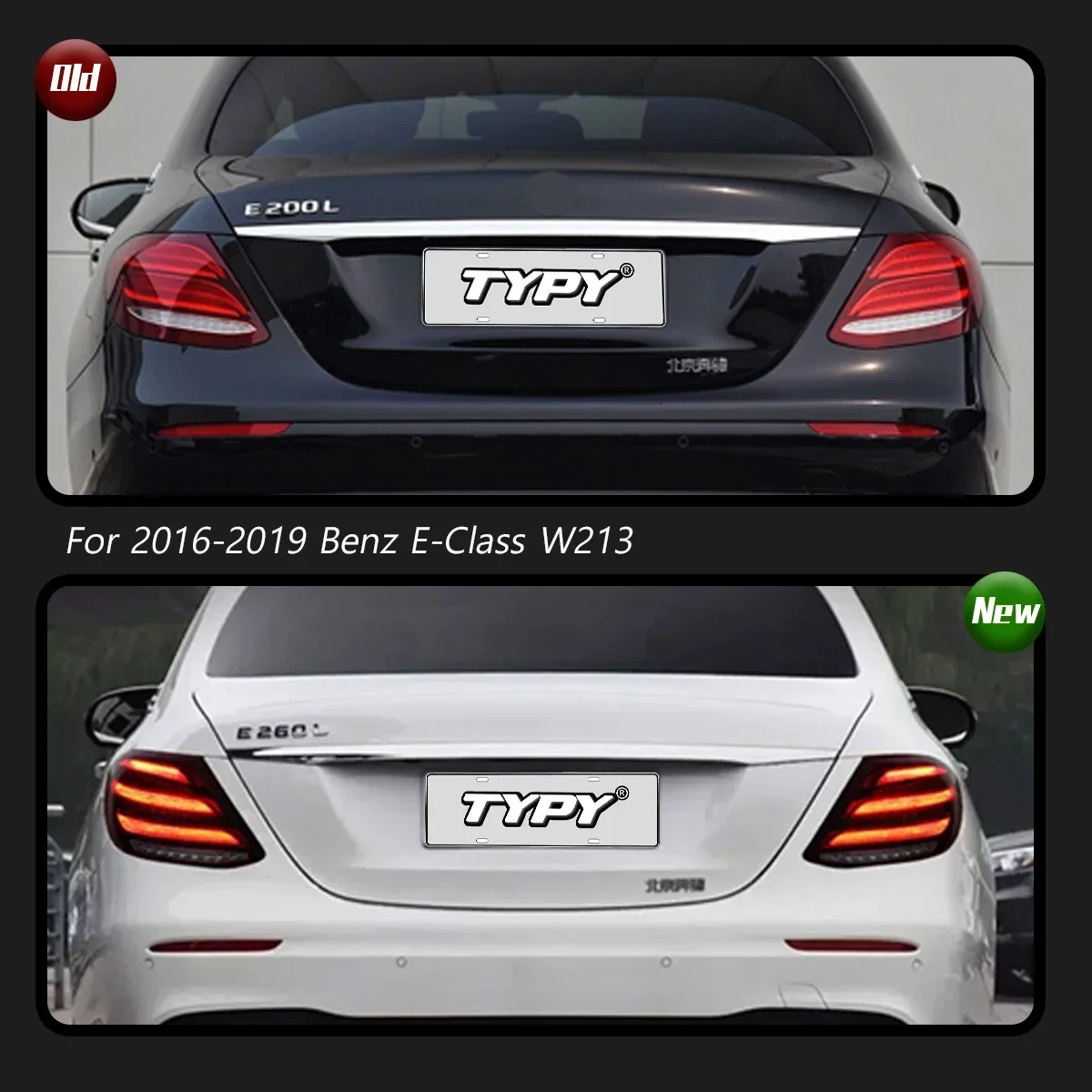 

TYPY Новый светодиодный задний фонарь, обновленный, модифицированный для Benz E-Class W213, задние фонари 2016-2019, динамический сигнальный задний фонарь, автоаксессуары