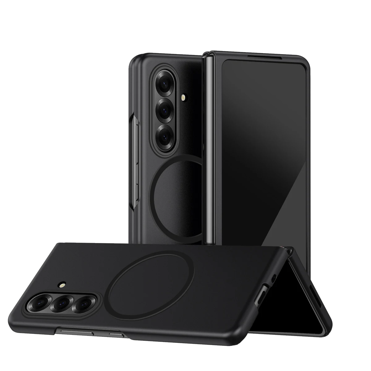 Ultra Thin Skin Feel Magnetic Phone Case For Samsung Galaxy Z Fold 8 7 6 5 4 for Magsafe Wireless Charging Protect Cover Funda