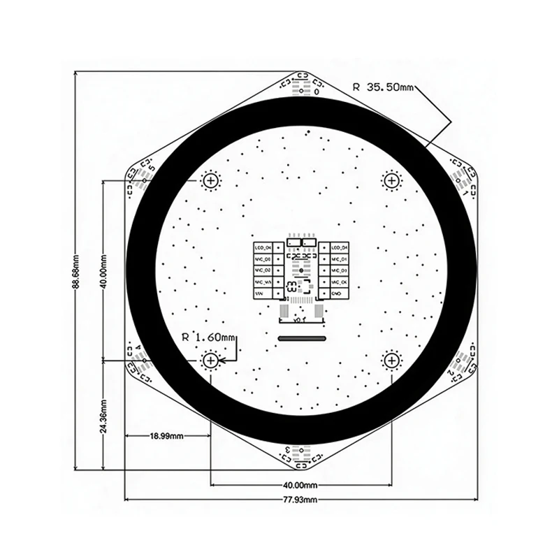 6+1 Microphone Array Module MA-USB8 Driver Board Sound Source Localization Beamforming Voice Recognition Module