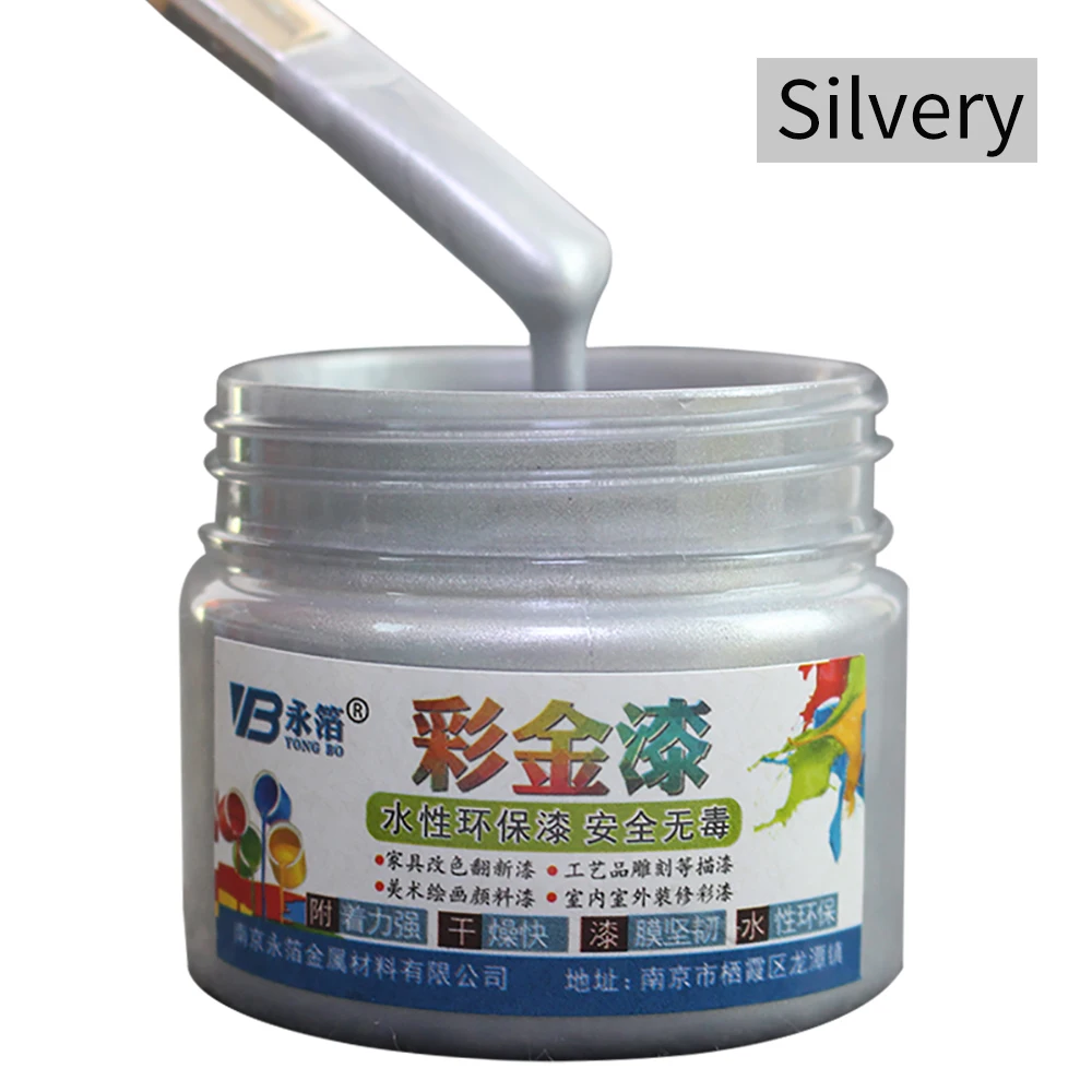 

100g white Paint water-based paint varnish for furniture iron doors wooden doors handicrafts wall and Home Decoration Art Crafts