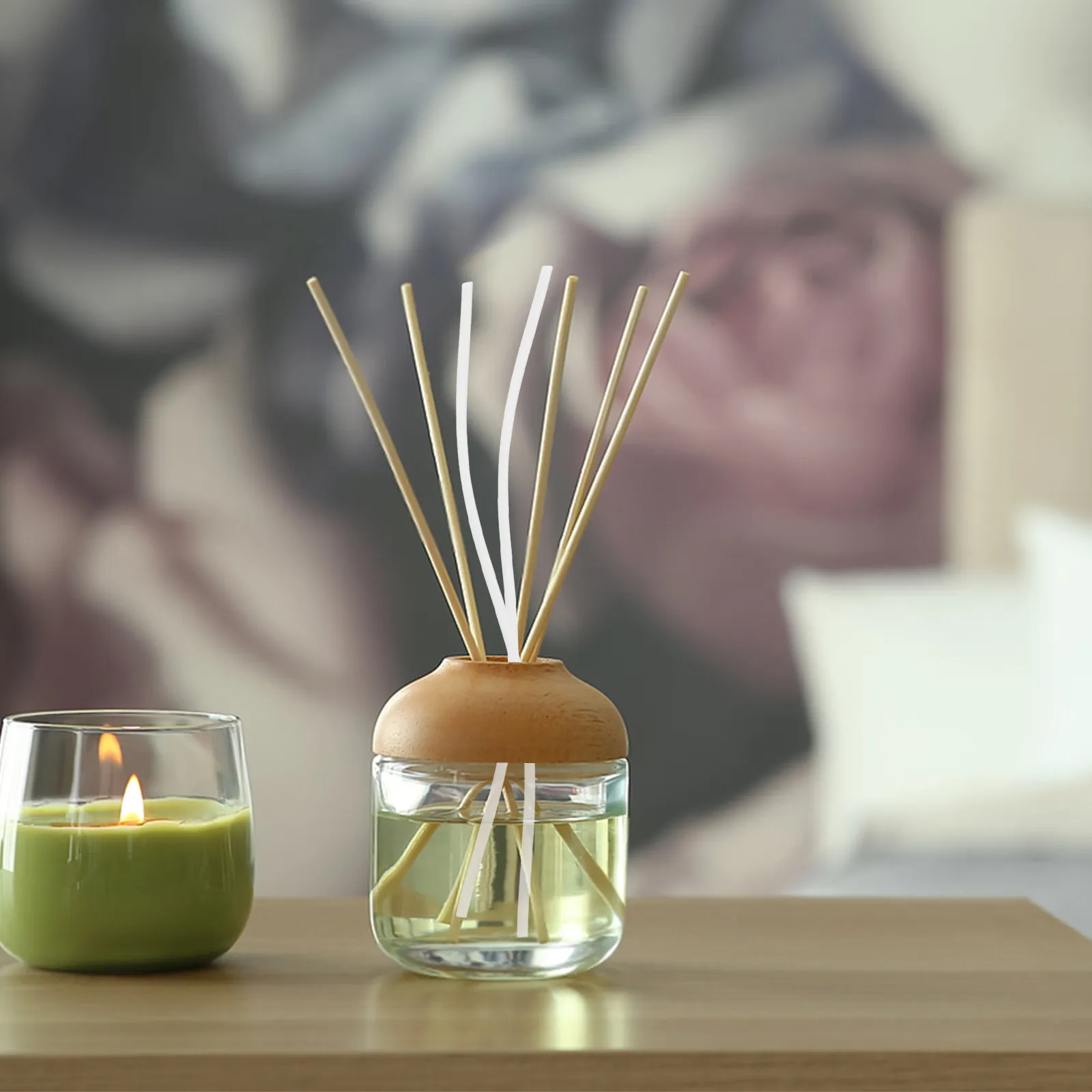 

100 шт. изогнутых фибровых палочек для диффузора эфирных масел, сменные стержни для аромадиффузоров для дома и офиса