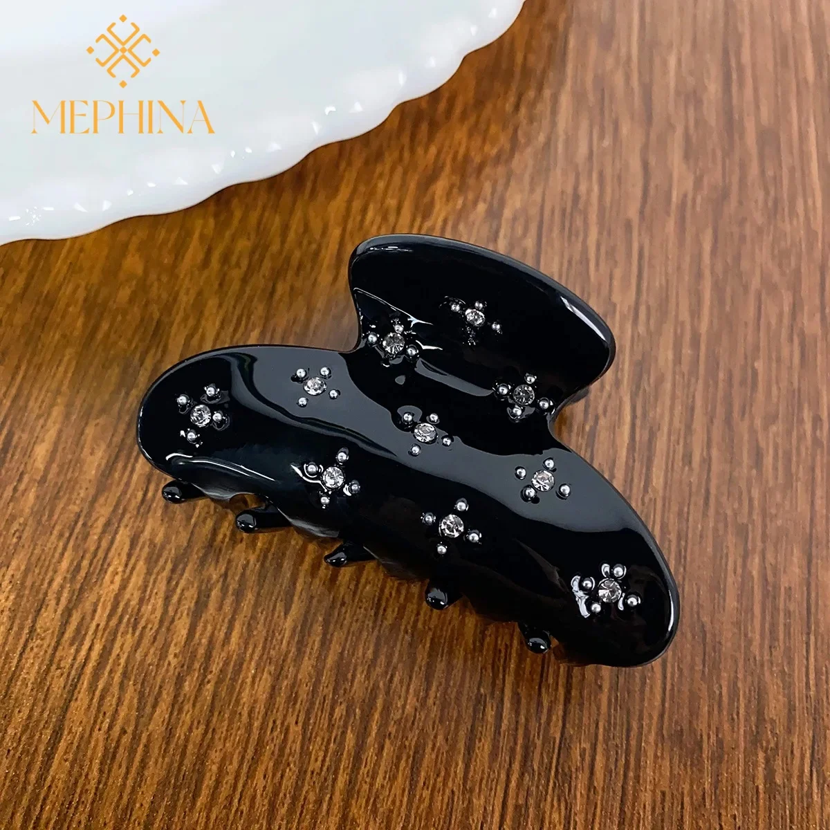 MEPHINA Exclusive Hair Clip Claws Flower Hair Claws Diamond Hair Claws Clips for Women Accessories Accessories for Women