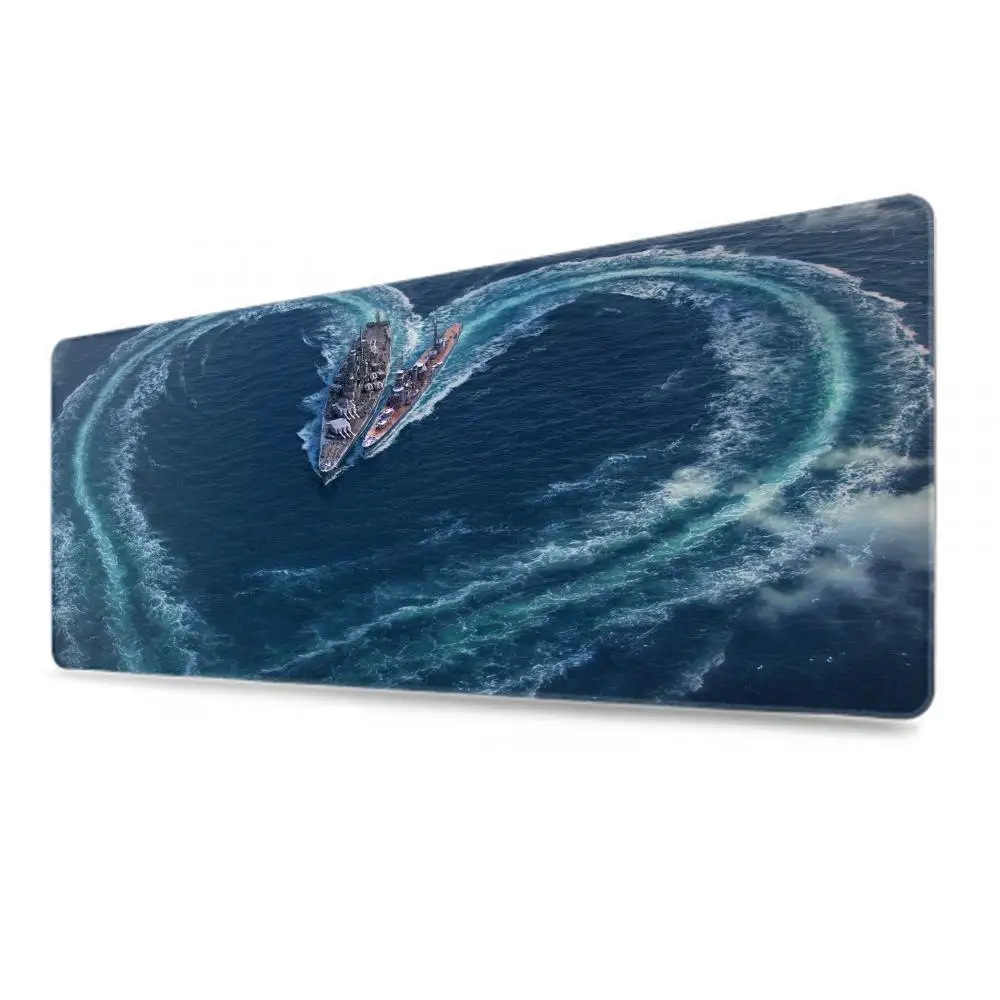 Alfombrilla de ratón de goma HD World of Warships, teclado personalizado, alfombrilla de ratón grande para juegos de ordenador, accesorios para juegos de PC, alfombrilla de escritorio de goma para oficina