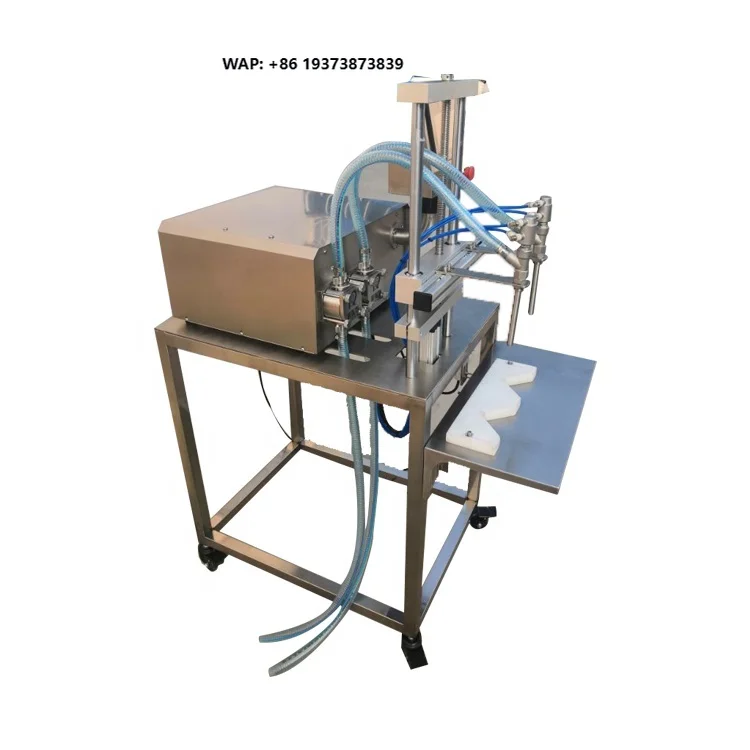 Semi-auto Double Heads 316 S.S.L Gear Pump Filling Machine for 5 ml -5000 ml