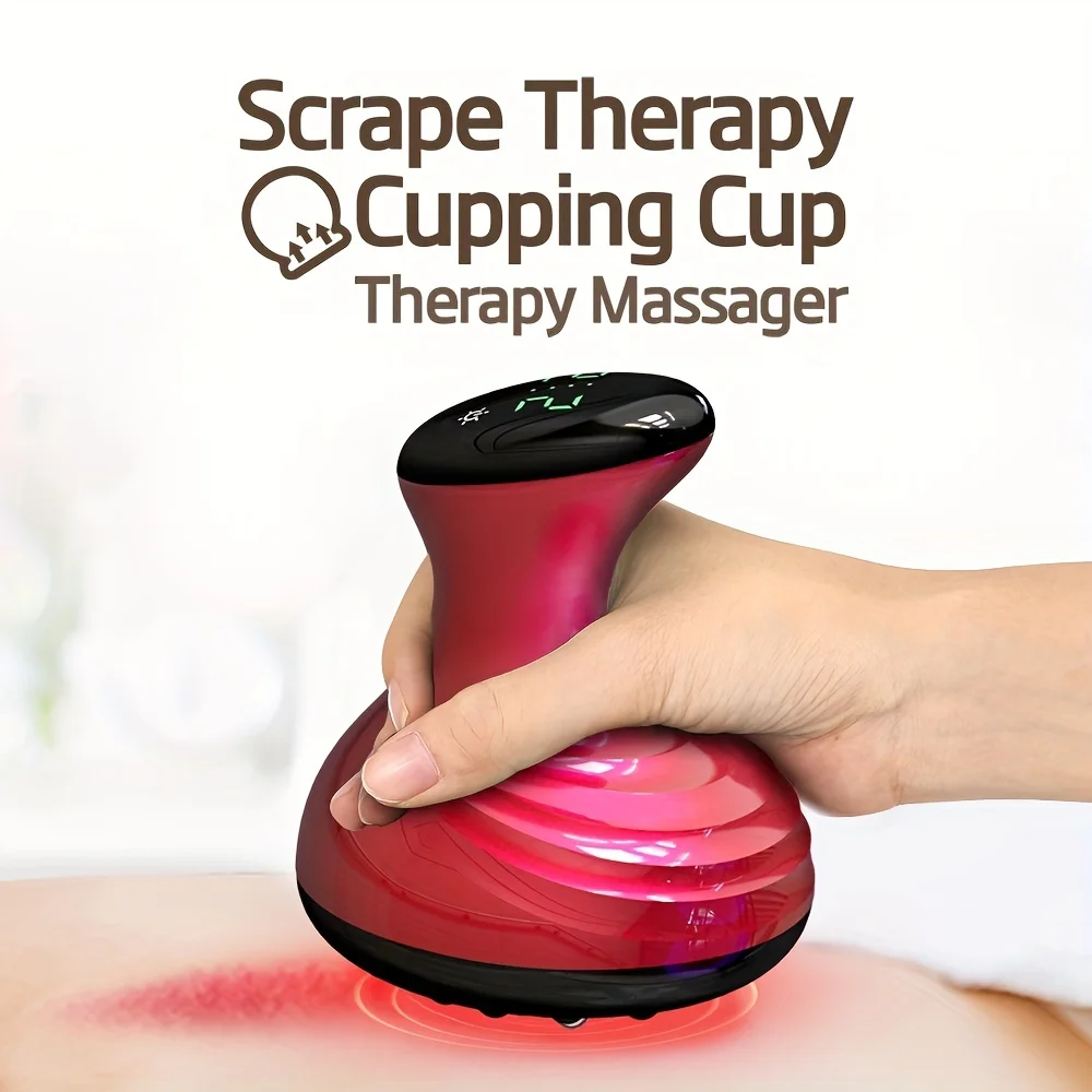 Cupping Massager Vacuum Suction Cup GuaSha Reduces The Look Of Cellulite Beauty Health Scraping Infrared Heat Massager