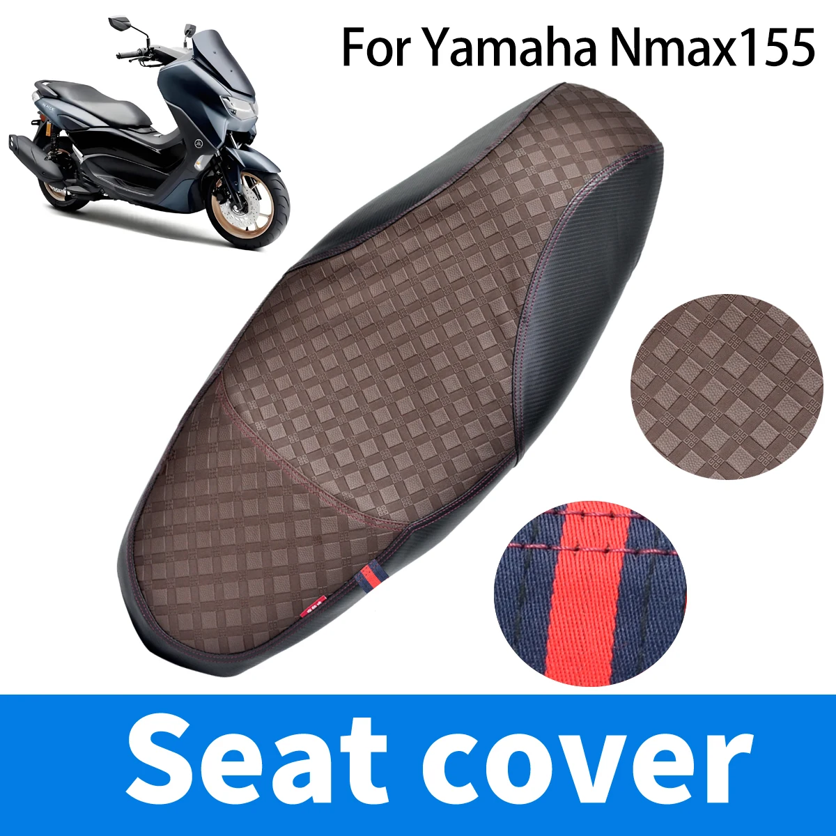 Suitable for Yamaha Nmax155 motorcycle seat cushion cover, waterproof and sun resistant, suitable for all seasons
