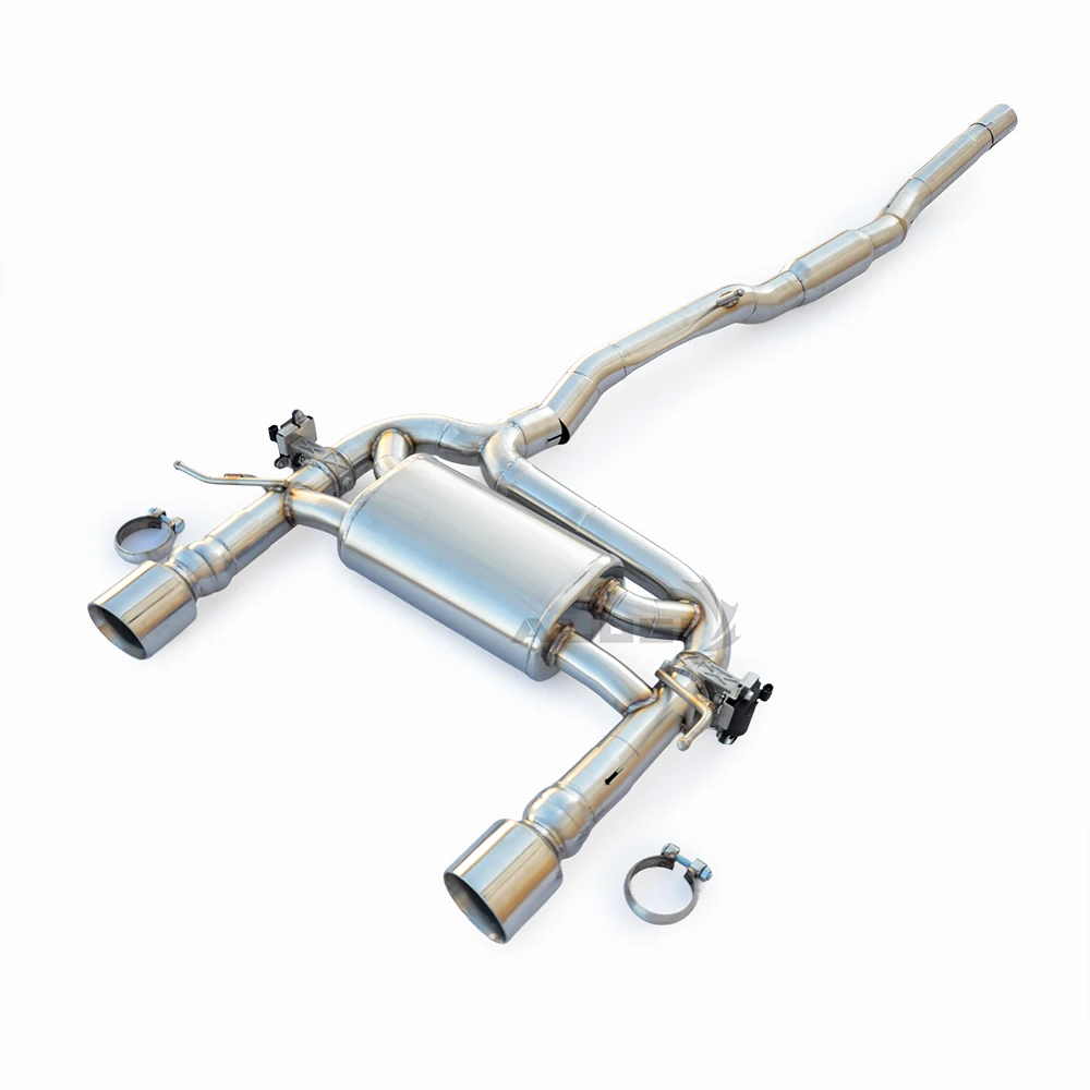Exhaust for Audi A3 MK1 1.8T 1996-2003 stainless steel cat back exhaust with Valve Tuning Sports exhaust Car Sound Enhancement