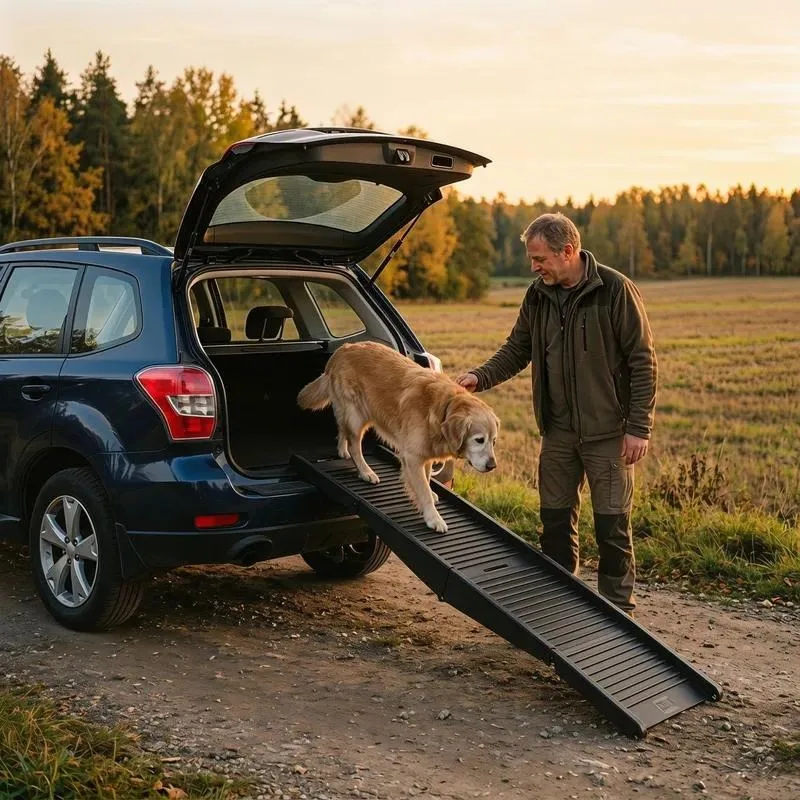 for Pet Car Folding Ramp for Elderly Dogs Portable Non-slip Step Slope Ladder Auxiliary Aid