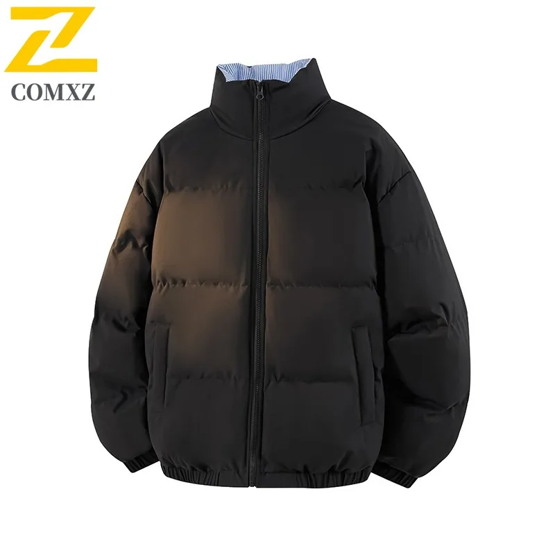 سترة COMXZ للرجال للتزلج مملوءة بتصميم خارجي عالي الجودة سترة سميكة للدفء كاجوال موضة الشارع سترات شتوية خفيفة الوزن #3
