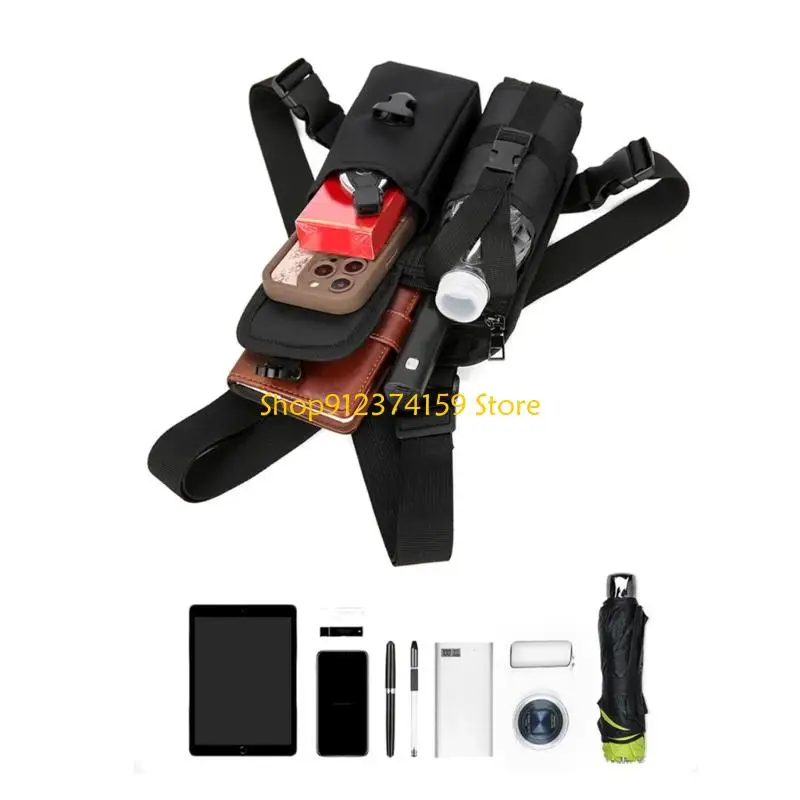 

G5AE Outdoor Sports Chest Bag for Men Chest Pack Water-resistant Running Vest Bag with Phone Holder for Hiking,Workouts