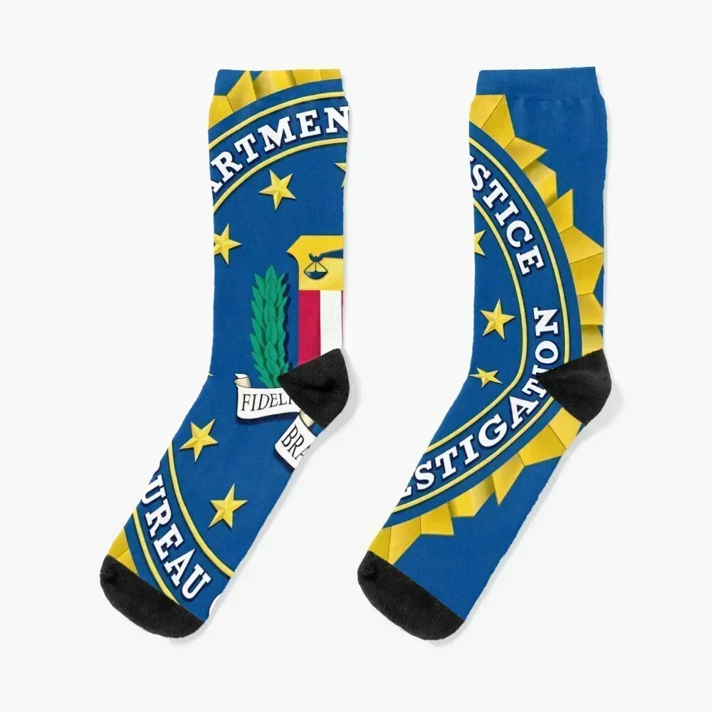 

FBI Seal - Seal of the Federal Bureau of Investigation Socks Christmas retro cute winter gifts Woman Socks Men's