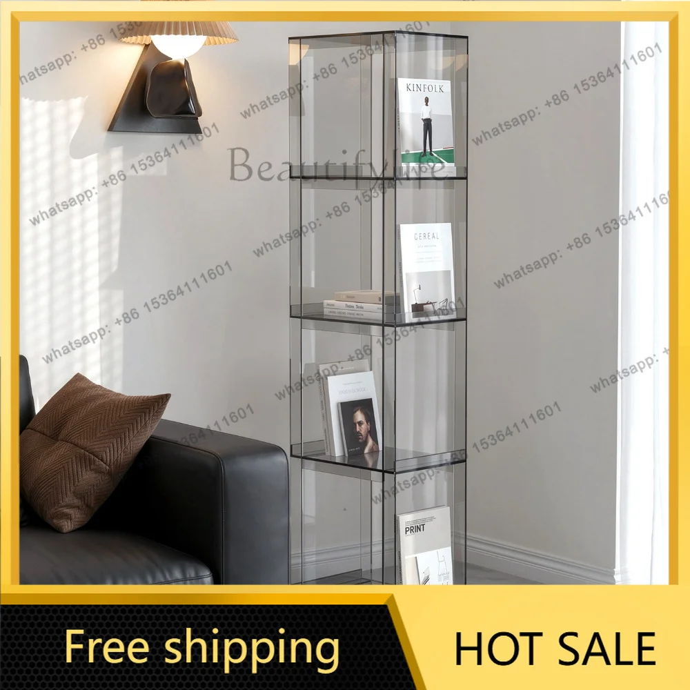 Factory Direct Floor-to-ceiling Bookcase Simple Living Room Wall Book Organizing Shelf Multi-purpose Storage Cabinet