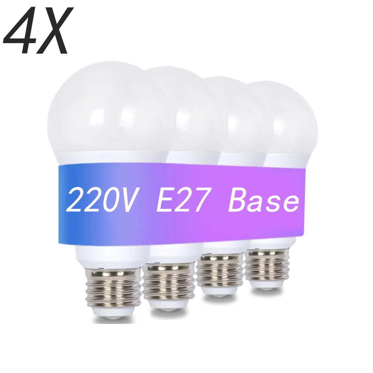 4PCS LED Bulb E27 AC220V 3W 6W 9W 12W 15W 18W 20W Indoor Lighting Low Energy Consumption Home Energy Saving LED Light Bulbs