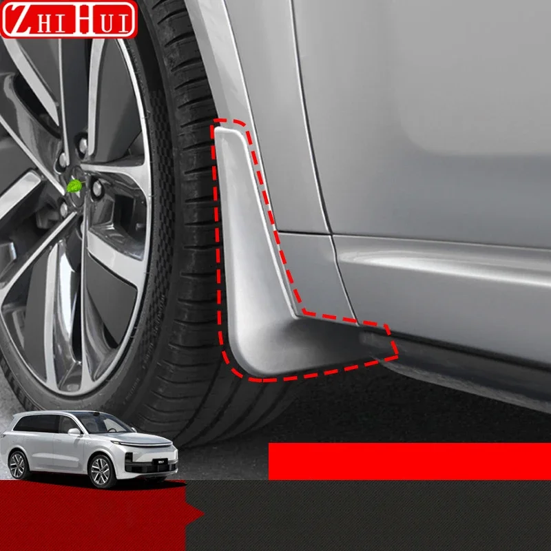 For Li Lixiang L9 L8 2024 2022 2023 Car Non-destructive Baking Paint Mudguards Front & Rear Wheels Fenders Auto Accessories