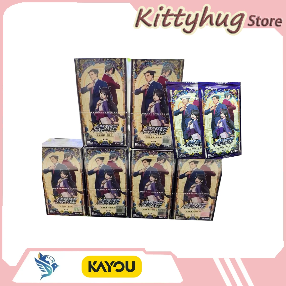 Kayou Phoenix Wright Jeu de cartes à collectionner Produits liés au jeu Carte de profil de personnage Ur Sr Ssr Bp Se Carte rare