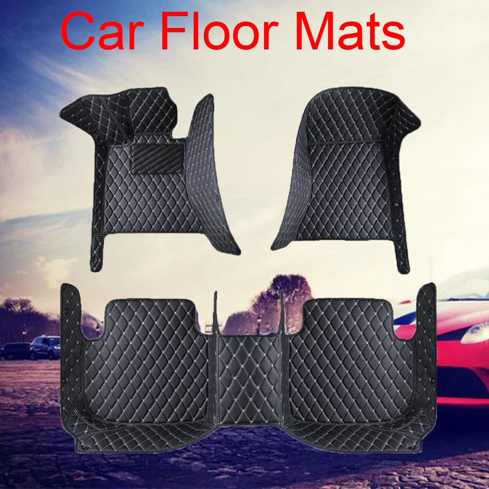 3 PCS Full Coverage Car Floor Mats for BMW 7 Series E38 E65 E66 2001-2008 I7 2023 2024 Car Accessories Holiday Gift view 3