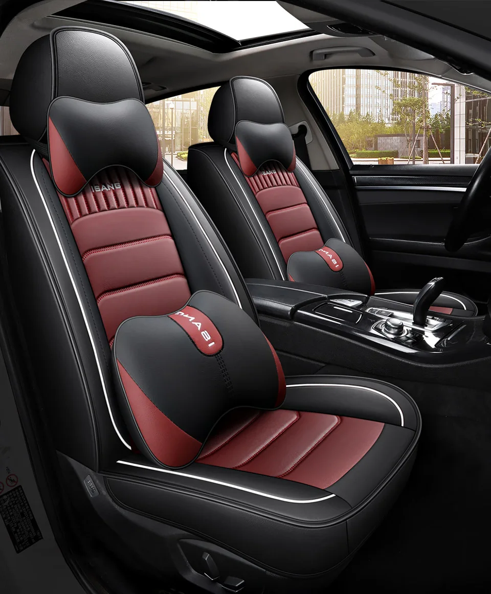 Leder-Sitzbezug für Skoda Octavia 2, Superb 3, Karoq, BMW E60, E61, Touring – Autozubehör, Innenraum, Dropshipping, Komplettset. – Detail 16