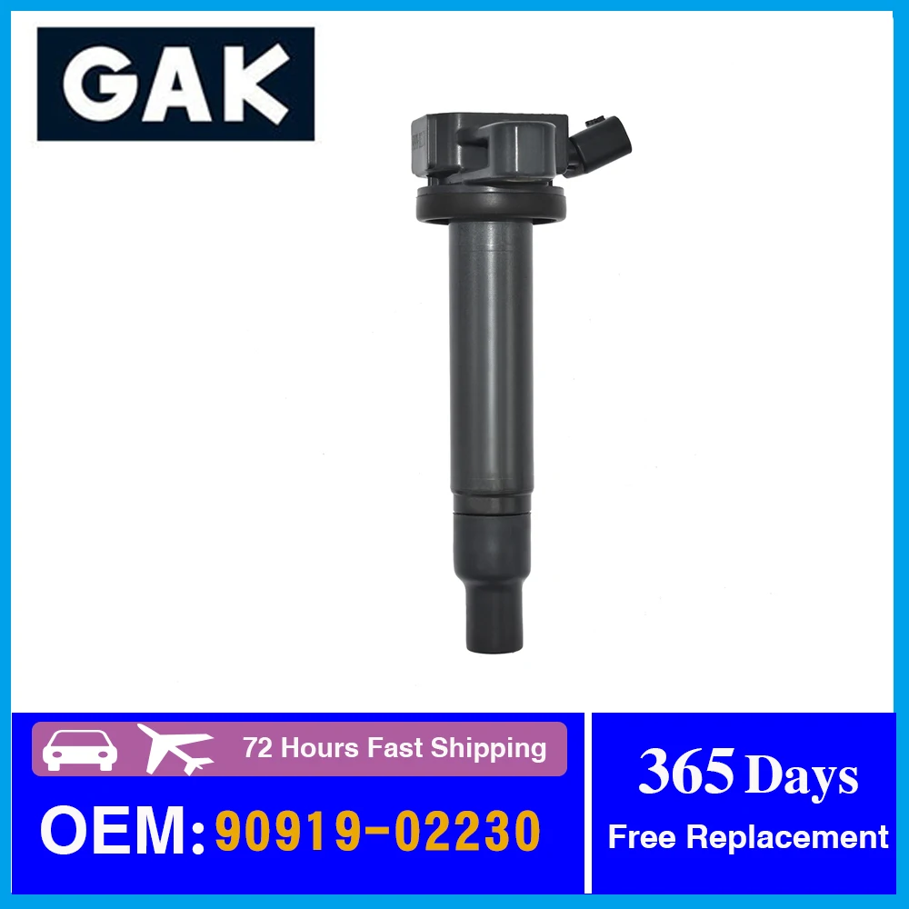 

GAK Brand 1x 9091902230 90919-02230 ignition coil for Engine Code 1G-FE 1UZ-FE 2UZ-FE 3UZ-FE LAND- CRUISE-R 100 LS