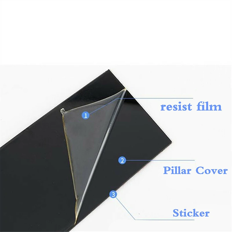 

6Pcs Glossy Black For Mercedes-Benz C-Class 2015-2019 2020 2021 Car Window Door Pillar Posts Trim BC Column Cover Stickers Decal