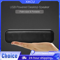 HK-5008 USB Powered Soundbar Desktop Speaker Wired Computer Sound Box for TV Desktop Laptop with 2 Subwoofers Music Player
