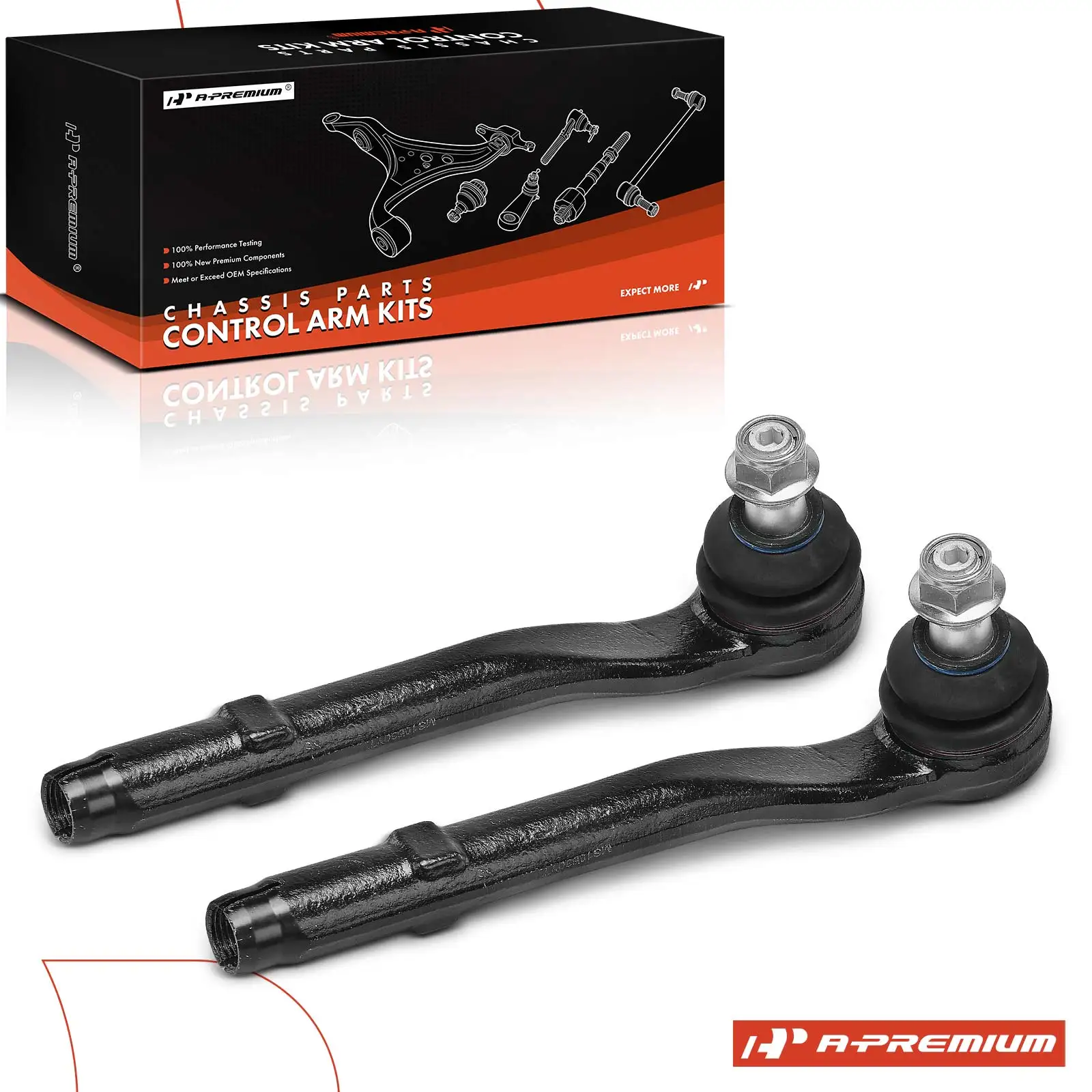 A-Premium 2x Front Left & Right Outer Tie Rod Ends for Land Rover Range Rover 2003-2012