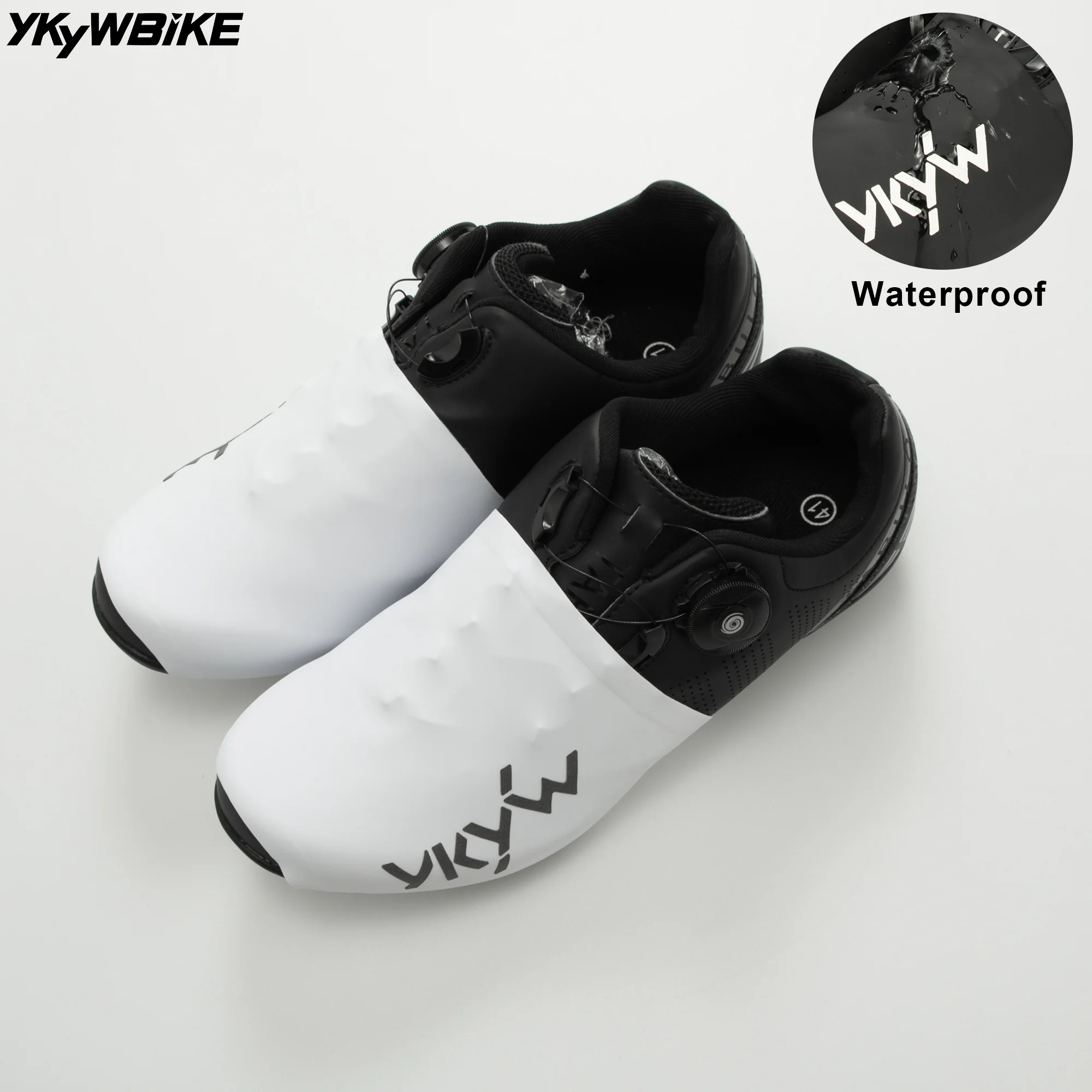 YKYWBIKE 2026 Fahrradüberschuhe für Rennräder, Leichte Unisex Elastische MTB Fahrradschuh-Überzüge, Reflektierend