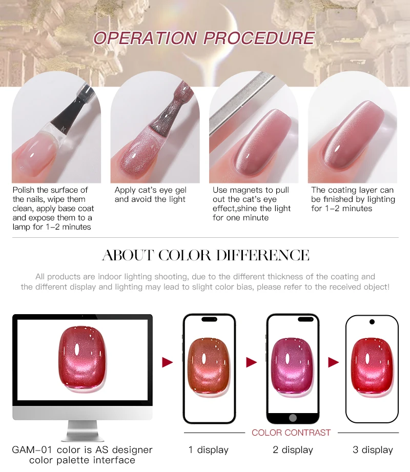 AS 15ml TPO-freier Ultra Cat Eye Nagellack Macaron Frühling Soak-Off UV LED Langanhaltender Glitzer Hellgrüner Gel-Lack – Detail 8