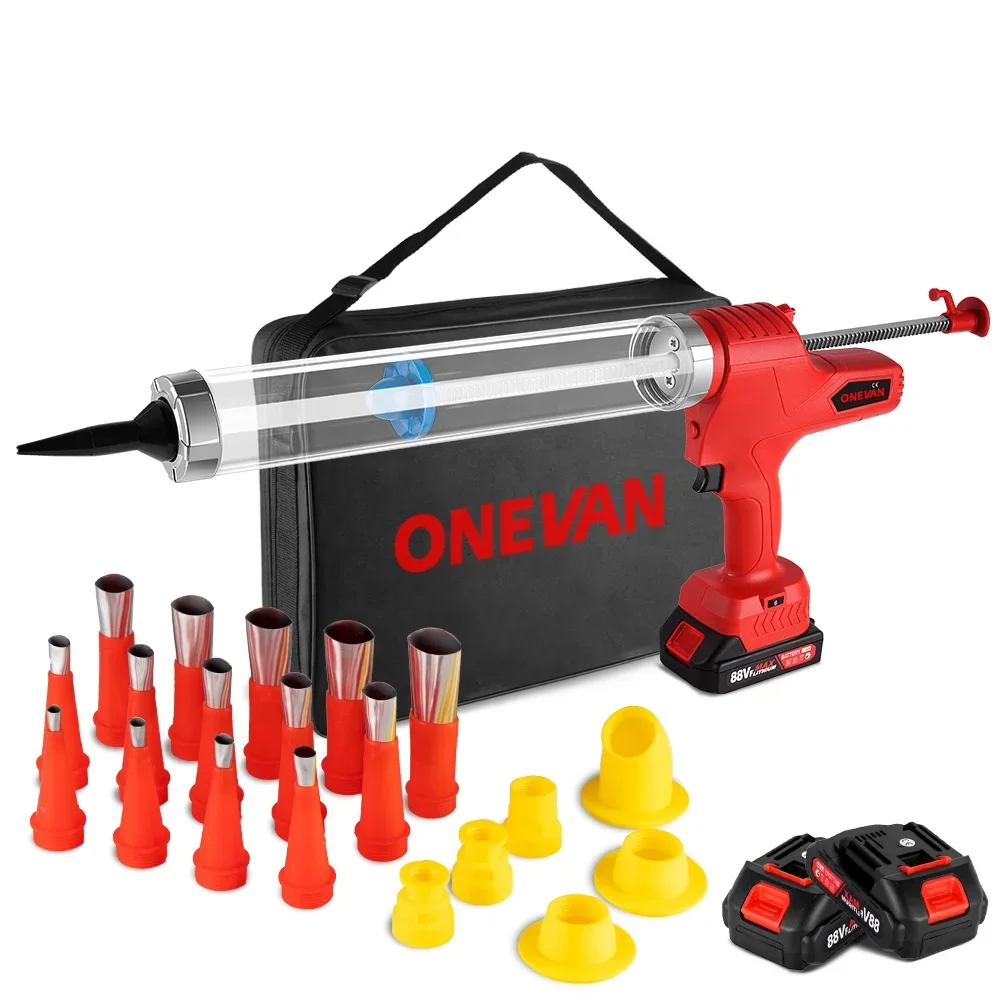 ONEVAN Cordless Electric Glue Gun Multi-function Electric Glass Caulking Gun Adhesive Glue Sealant Tool For Makita 18v Battery