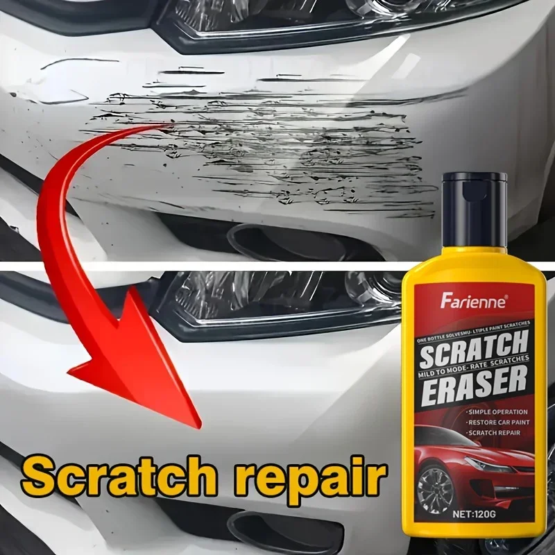 

Универсальный автомобильный воск для царапин, 120 г, быстрый ремонт и усилитель блеска, легко наносится, долгосрочная защита, средство для удаления царапин на автомобиле