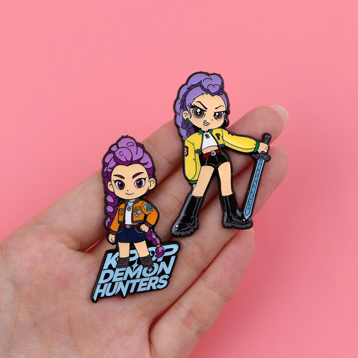 لطيف الفتيات هنتر المينا دبوس الخيال أنيمي دبابيس للنساء التلبيب دبابيس شارات على ظهره الملابس والاكسسوارات مجوهرات هدايا #3